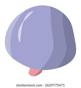 Cartoon fantasy mushroom shape. Vector illustration