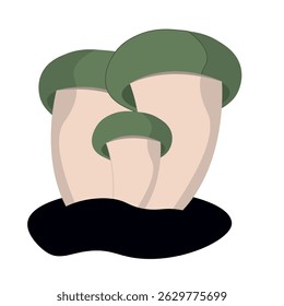 Cartoon fantasy mushroom shape. Vector illustration