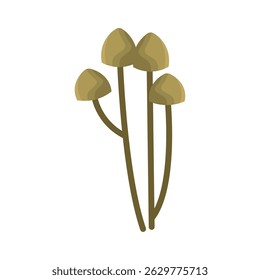 Cartoon fantasy mushroom shape. Vector illustration