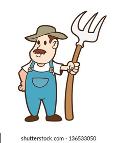 cartoon farmer