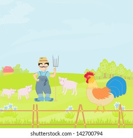  Cartoon Farmer Character