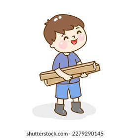 Cartoon Farmer character for farming.