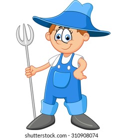Cartoon farmer illustration 