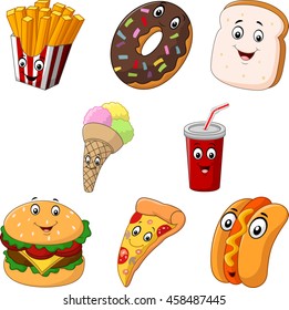 Cartoon fast food