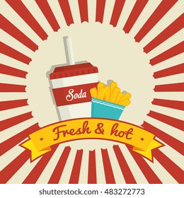 cartoon fast food design design