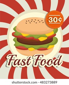 cartoon fast food design design