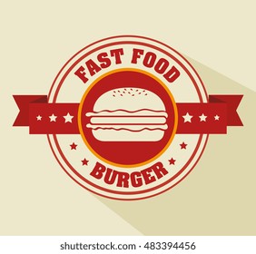cartoon fast food design