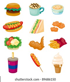 cartoon fast food icon