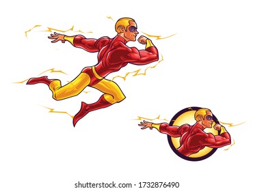 Cartoon Fast And Quick Mascot Logo