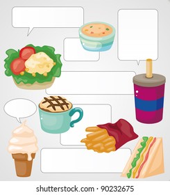 Cartoon fast-food card