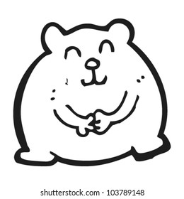cartoon fat bear