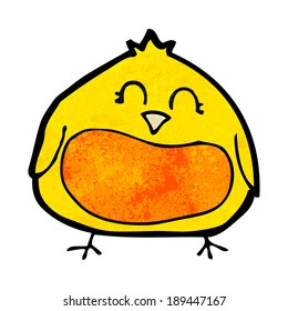 cartoon fat bird