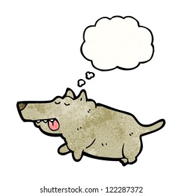 cartoon fat dog