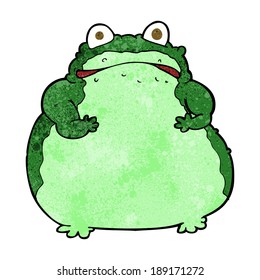 cartoon fat frog