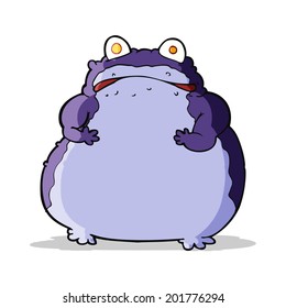 cartoon fat frog