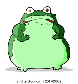 cartoon fat frog
