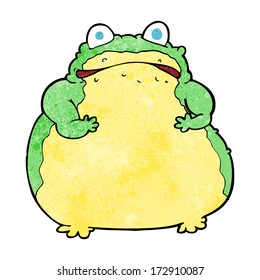 cartoon fat toad