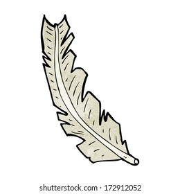 Cartoon Feather Stock Vector (Royalty Free) 172912052 | Shutterstock