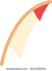 Cartoon Feather Pen Writing Tool Illustration