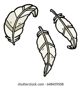 plumas de dibujos animados