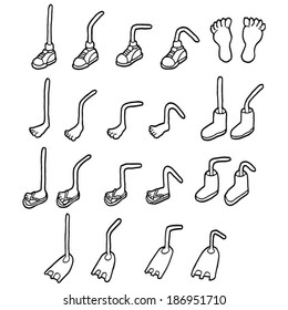 Cartoon Feet Set