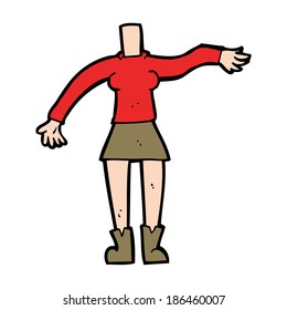 cartoon female body (add photos or mix and match cartoons)