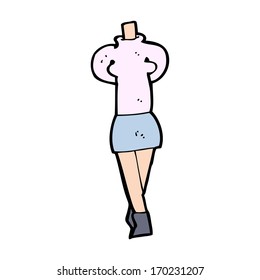 cartoon female body (mix and match cartoons or add own photos)
