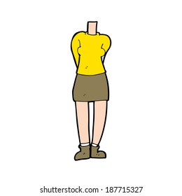 cartoon female body (mix and match cartoons or add own photos)