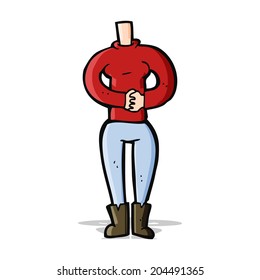 cartoon female body (mix and match cartoons or add own photos)