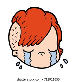 weibliches Cartoon-Gesicht