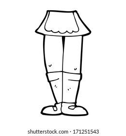 Vektor Stok Cartoon Female Legs (Tanpa Royalti) 187364207 | Shutterstock