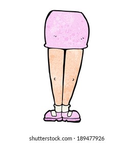 cartoon female legs