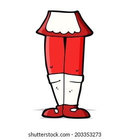cartoon female legs