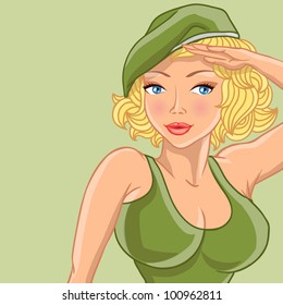30+ Top For Cartoon Soldier Girl Drawing