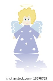 Cartoon figure of little angel. Vector Illustration! You can find similar images in my gallery!