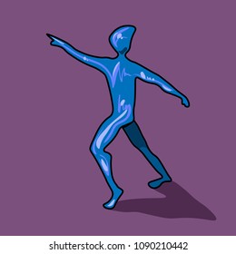 Cartoon figurine, vector illustration