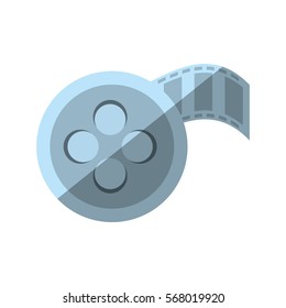 cartoon film reel cinema video tape vector illustration eps 10