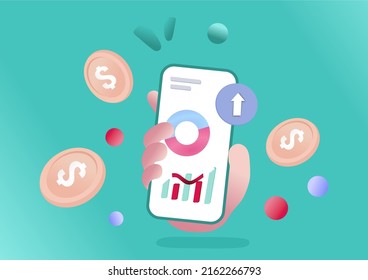 Cartoon Finance APK Illustration vector