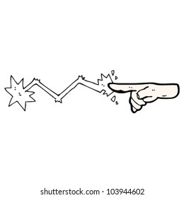 cartoon finger casting magic spell