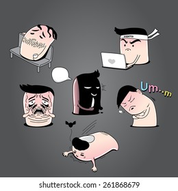 Cartoon finger character vector