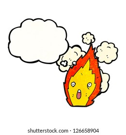 incendio de caricatura