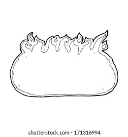 cartoon fire border