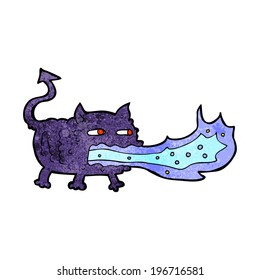 cartoon fire breathing imp