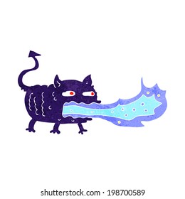 cartoon fire breathing imp