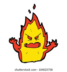 cartoon fire character