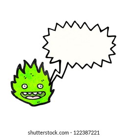 cartoon fire creature