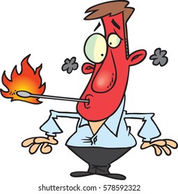 cartoon fire eater