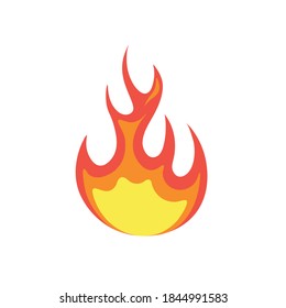 Llama contra incendios de dibujos animados, ignición de fuego con llama, llamas de peligro de incendio caliente, llamas de peligro de calor, llamas rojas y naranjas Colección de elementos de llama caliente, concepto de vector de energía