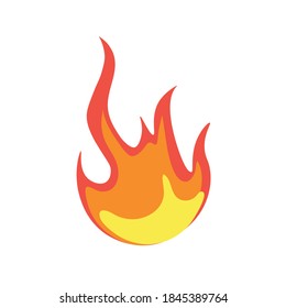 Llama contra incendios de dibujos animados, ignición de fuego con llama, llamas de peligro de incendio caliente, llamas de peligro de calor, llamas rojas y naranjas Colección de elementos de llama caliente, concepto de vector de energía