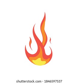 Llama contra incendios de dibujos animados, ignición de fuego con llama, llamas de peligro de incendio caliente, llamas de peligro de calor, llamas rojas y naranjas Colección de elementos de llama caliente, concepto de vector de energía